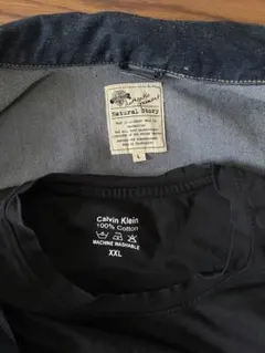 デニムジャケットLサイズとCalvin Klein Tシャツ XXLサイズのサムネイル