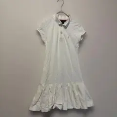 Ralph Lauren ポロドレス S(7) ホワイト　ワンピース　半袖　子供