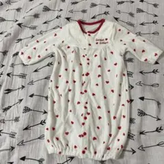 2wayロンパース♡ ハート柄　50〜70cm