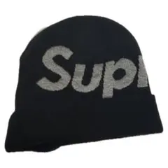 Supreme ニット帽 ブラック ロゴ入り・ビーニー・シュプリーム・ストリート