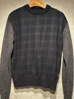 MONCLER モンクレール チェック ウール ニット セーター 国内直営店購入