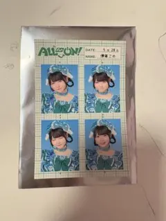 ALL for ON! くじ 宇野ゆり 証明写真、缶バッジセット - メルカリ