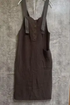 SLOBE citron. ニットジャンスカート　カーキ