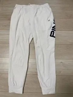 PING ホワイト ジョガーパンツ L