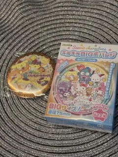 サンリオ　キラキラBIG缶バッジ ポムポムプリン