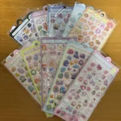 ⑧ ボンボンドロップ風シール　立体シール　3Dシール ぷくぷくシール　10枚