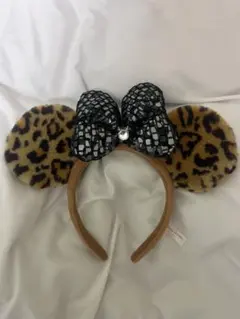 ミニーヒョウ柄カチューシャ