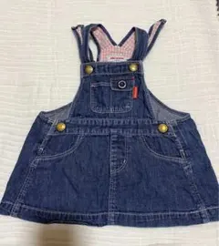 miki HOUSE デニムオーバーオール 70~80cm