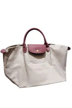 【美品】Longchamp バッグ　ベージュ
