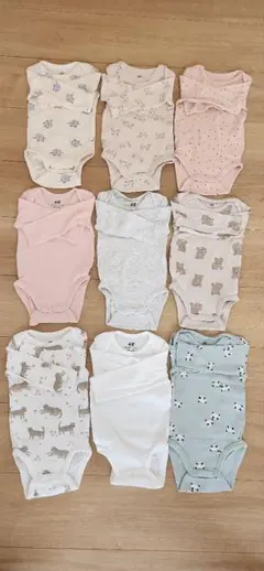 H&M ベビー肌着 9枚セット オーガニックコットン