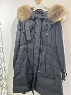 MONCLER グレー ロングダウンジャケット