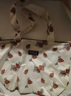 KALDI いちご柄 エコバッグ