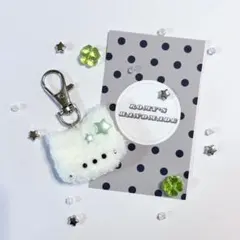 No.24 猫 編み物 キーホルダー チャーム ハンドメイド 星 編みぐるみ