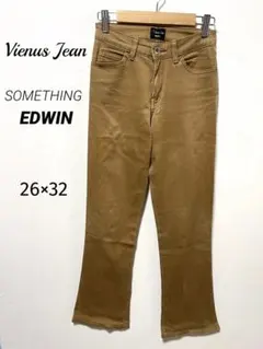 SOMETHING ヴィーナスジーンズ　ブーツカット　フレアパンツ　茶