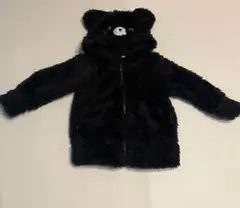 サイズ90　くまもこもこパーカー　フードに顔付き