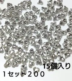 ネイルパーツ　ガラス変形ハート