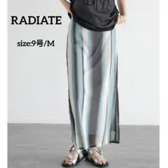 RADIATE ラディエイト ストライプチュールタイトスカート
