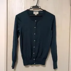 KUMIKYOKU ダークグリーン カーディガン