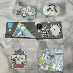 ちいかわ　スマホに貼れるサイズのステッカー　5種　鈴入りおかおマスコット