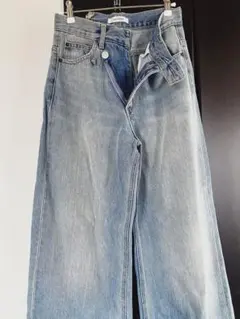 MOUSSY CROSS WAIST WIDE STRAIGHT/サイズ1