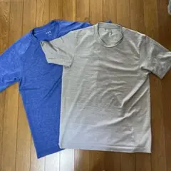 UNIQLO Mサイズ Tシャツ 2枚セット 青 灰色