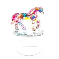アクリルスタンド　馬　アクスタ　置物　フラット　インテリア　雑貨