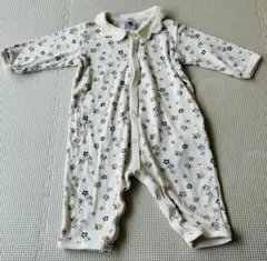 プチバトー 花柄ロンパース 6m 67cm