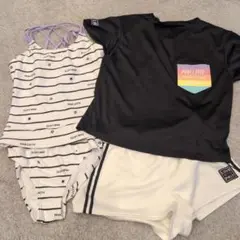 PINK LATTE 水着4点セット 140cm