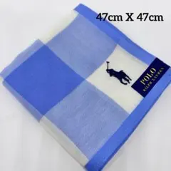POLO RALPH LAUREN チェック柄ハンカチ 47cm X 47cmのサムネイル