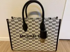 MICHAEL KORS トートバッグ ホワイト/ブラック