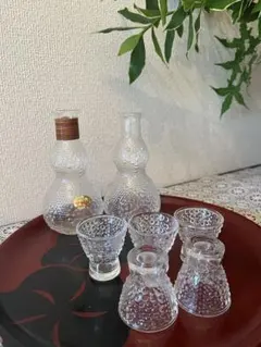 ボヘミアングラス デキャンタ ショットグラス3個セット - メルカリ
