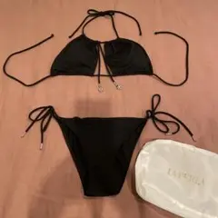 LA PERLA セパレート水着　ブラック　ポーチ付きのサムネイル