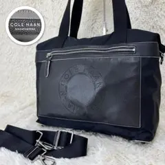 コールハーン グランド トートバッグ 2way サークルロゴ ブラック