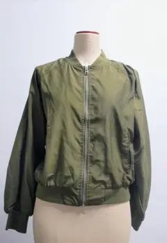 AZUL by moussy ボンバージャケット ジップアップ