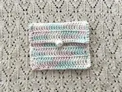 ハンドメイド かぎ針編みポーチ