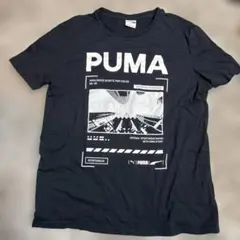 【着用2回】PUMA グラフィック Tシャツ ブラック Lサイズのサムネイル