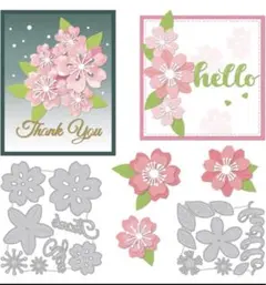 A24【新品未使用品】桜のカッティングダイ