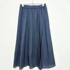 黒 フレアロングスカート ゴムウエスト　M 38 ロペピクニック　美品