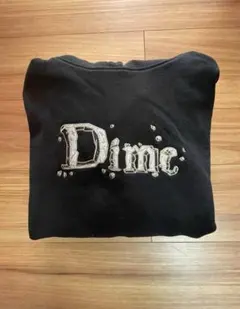 Dime ブラック フード付きパーカー