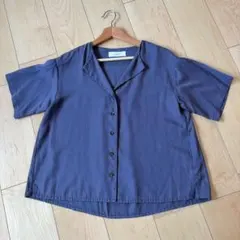 TODAYFUL リヨセル 半袖シャツ ネイビー Fサイズのサムネイル