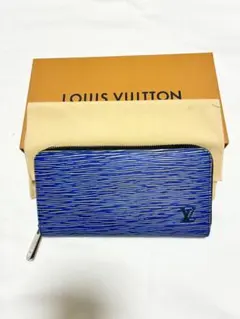 【限定美品】LOUIS VUITTON ジッピーウォレット エピ デニム ブルー