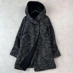美品✨アナイ 上質ツイードフードコート ダウンライナー付36のサムネイル
