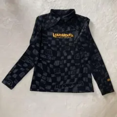 LoudMouth レディース 長袖シャツ エンボスロゴ 胸あきデザイン