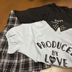 Lovetoxic まとめ売り　L(160)半袖カットソー　Tシャツ スカート
