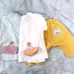 GUしなぷしゅコラボ　ベビー服　3着セットのサムネイル