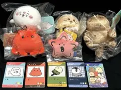 ナガノキャラクターズ ナガノの水族館 マスコット　5点＋トレカセット