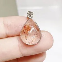 サンストーン　ペンダントトップ　ネックレス　日長石　天然石　【超美品】9