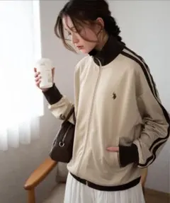 【新品未使用】U.S. POLO ASSNライン 刺繍ロゴ トラックジャケット