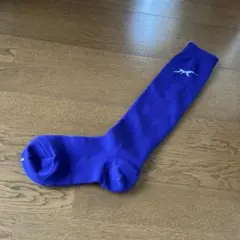 紫色 ロゴ付き ソックス