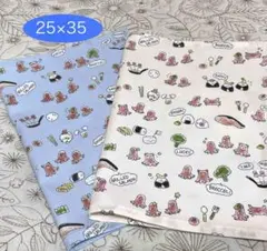 ★人気商品　おにぎり＆タコさんウィンナー★25×35 ランチマット　男の子女の子